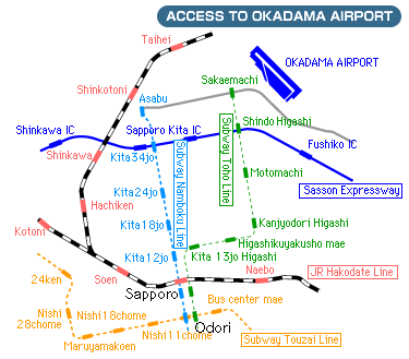 ACCESS TO OKADAMA AIRPORT